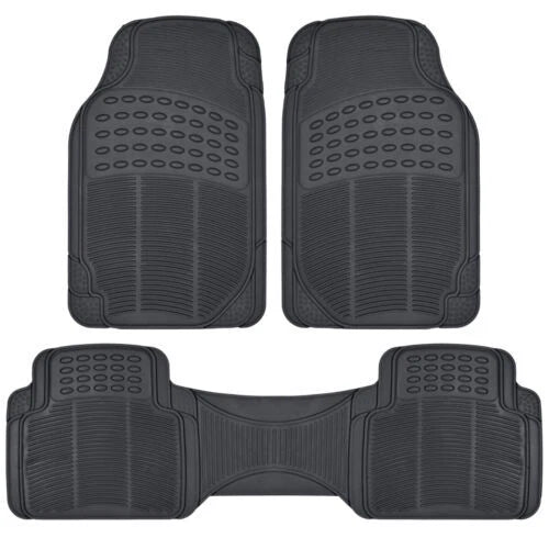 Car Floor Mats Full Set 3pc All Weather Rubber Liners Black Fits Nissan Models