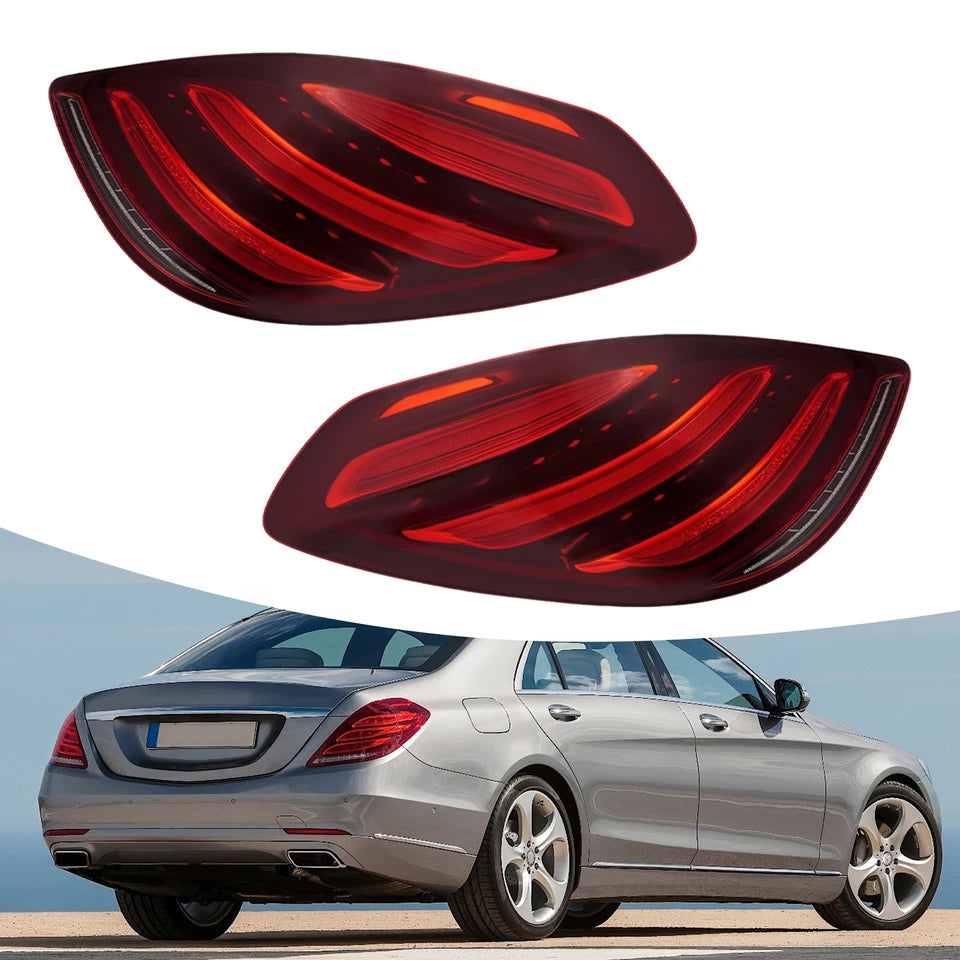 For 2013-2020 Mercedes-Benz S-Class W222 LED Tail Light Rear Brake Lamps (Pair)