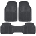 Car Floor Mats Full Set 3pc All Weather Rubber Liners Black Fits Nissan Models