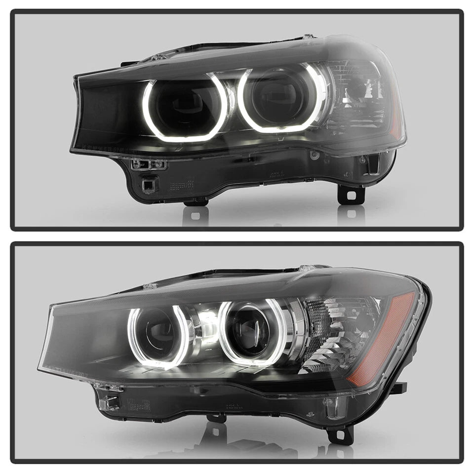 For 2015-2017 BMW X3 X4 Halogen Upgrade LED Tube Projector Headights Headlamps